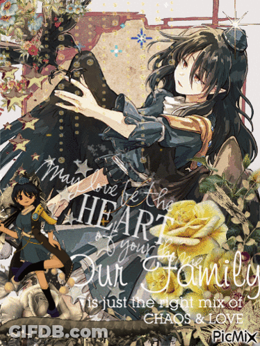 Girl With May Love Be The Heart Of Your Family GIF