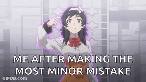 Girl With Me After Minor Mistake GIF