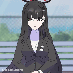 Girl With Name Tag Saying N GIF