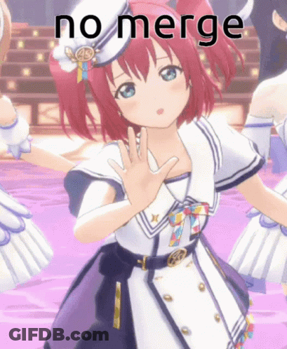 Girl With No Merge Text GIF