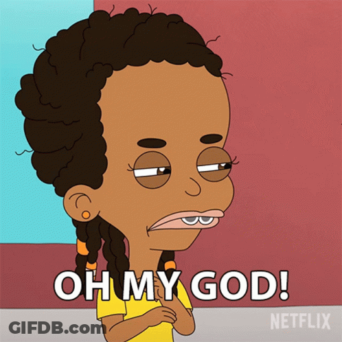 Girl With Oh My God On Face GIF