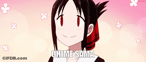 Girl With Ohime Sama Text GIF