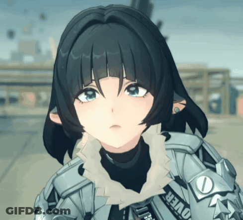 Girl With Over On Sleeve GIF