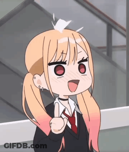 Girl With Pigtails And Red Hair Thumbs Up GIF