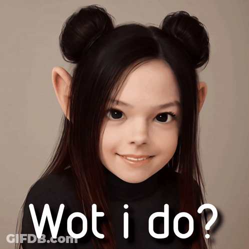 Girl With Pigtails And Wot I Do GIF