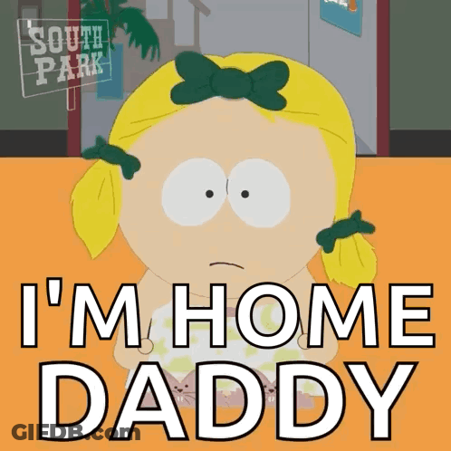Girl With Pigtails I'm Home Daddy GIF