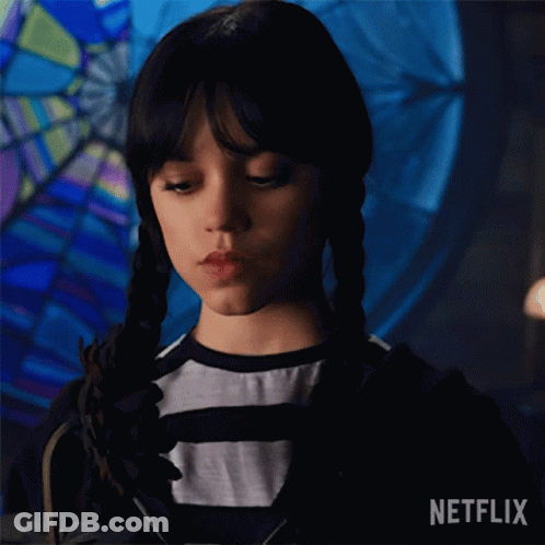 Girl With Pigtails Making Thank You Gesture GIF