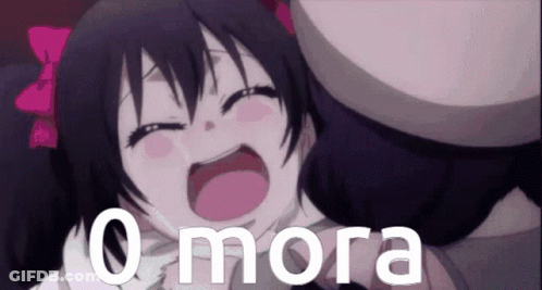 Girl With Pink Bow Crying Saying Mora GIF