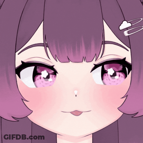 Girl With Pink Eyes GIF