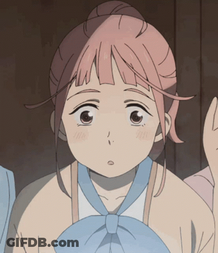 Girl With Pink Hair And Blue Tie GIF