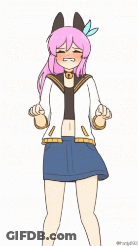 Girl With Pink Hair And Choker GIF