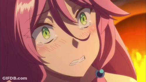 Girl With Pink Hair And Green Eyes Face Tattoo Saying What GIF