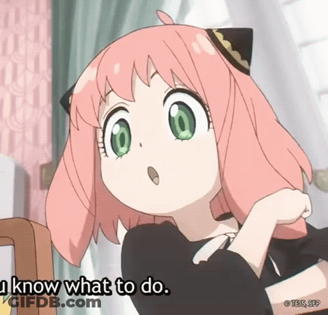 Girl With Pink Hair And Green Eyes Says I Know What To Do GIF