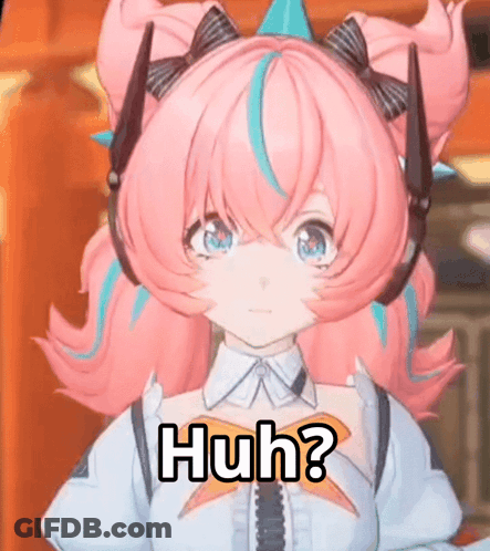 Girl With Pink Hair And Headphones GIF