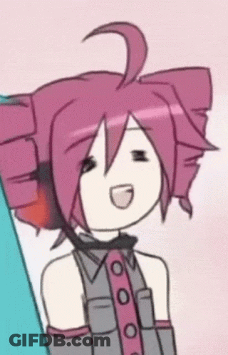 Girl With Pink Hair And Microphone GIF
