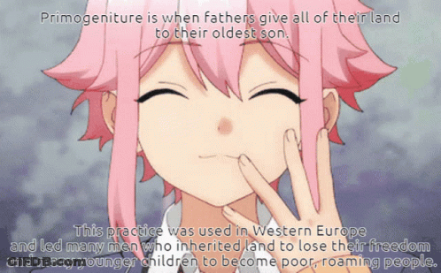 Girl With Pink Hair And Primogeniture GIF