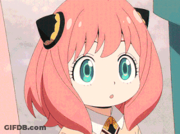 Girl With Pink Hair Blue Eyes And Cat Ear GIF