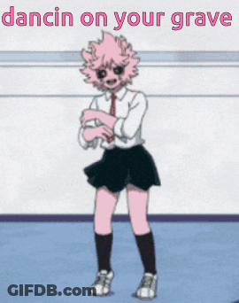 Girl With Pink Hair Dancing Dancin On Your Grave GIF