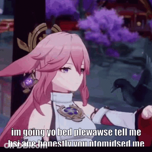 Girl With Pink Hair Holding Book GIF