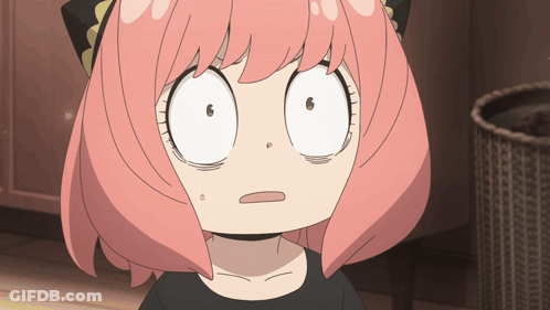 Girl With Pink Hair Holding Magnifying Glass GIF
