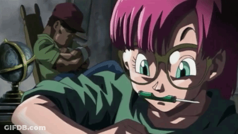 Girl With Pink Hair Holding Screwdriver In Mouth GIF