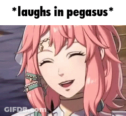 Girl With Pink Hair Laughing In Video Game GIF