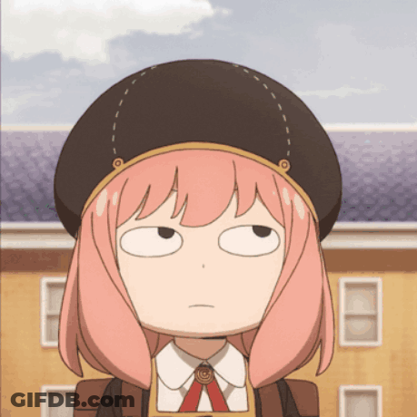 Girl With Pink Hair Making Funny Face GIF