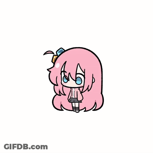 Girl With Pink Hair Saying Don't Cry I Am Just GIF
