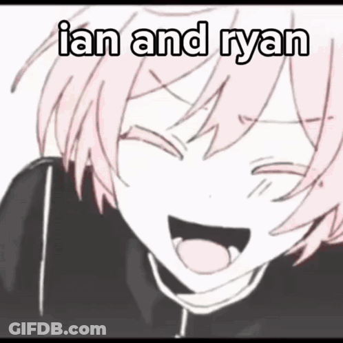 Girl With Pink Hair Saying Ian And Ryan GIF