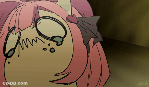 Girl With Pink Hair Saying Mm GIF