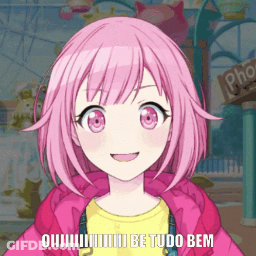 Girl With Pink Hair Smiling Be Tudo Bem GIF