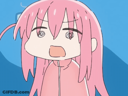 Girl With Pink Hair Surprised GIF