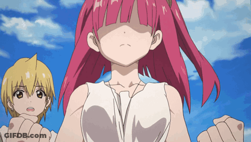 Girl With Pink Hair Wearing Necklace With Letter G GIF