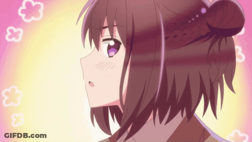 Girl With Purple Eyes GIF