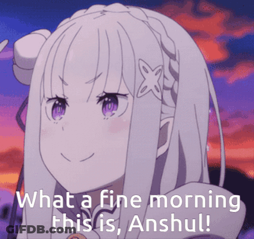Girl With Purple Eyes Smiling What A Fine Morning GIF