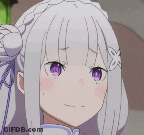 Girl With Purple Eyes GIF