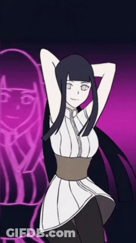 Girl With Purple Hair And Pink Hoodie GIF