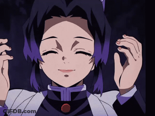 Girl With Purple Hair And Purple Eyes GIF