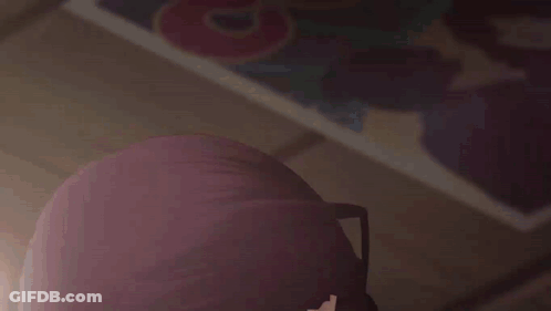 Girl With Purple Hair Crying GIF