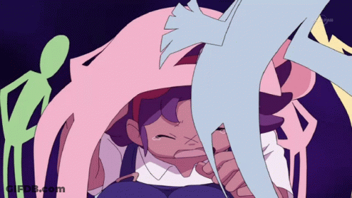 Girl With Purple Hair Crying GIF