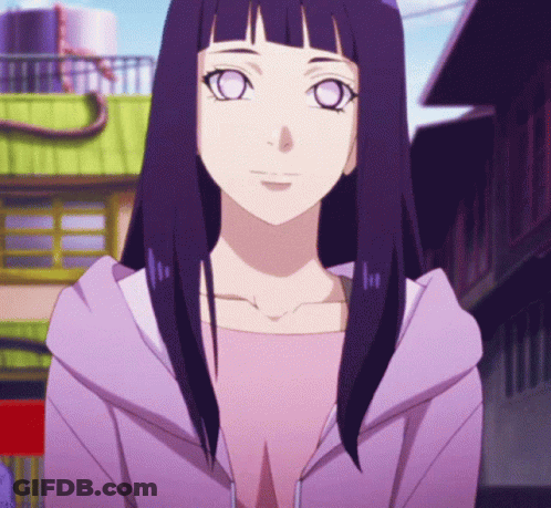 Girl With Purple Hair In Pink Hoodie GIF