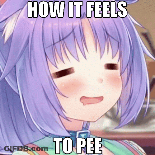 Girl With Purple Hair Making Funny Face GIF