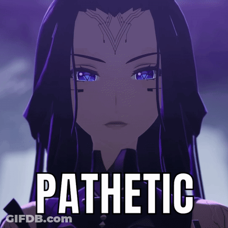Girl With Purple Hair Pathetic GIF