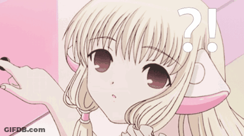 Girl With Question And Exclamation Mark GIF