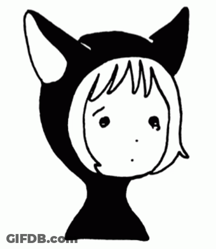Girl With Rainbow And Painting Stickers GIF