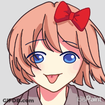 Girl With Red Bow On Head GIF
