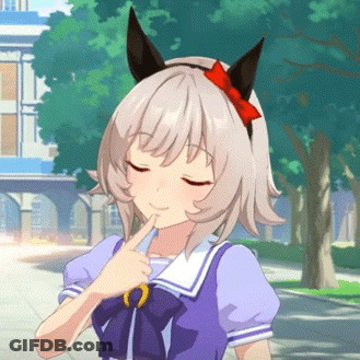 Girl With Red Bow Smiling GIF