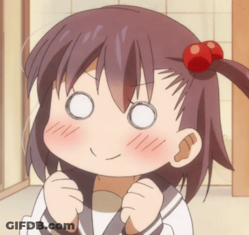 Girl With Red Cherry In Hair Making Funny Face GIF