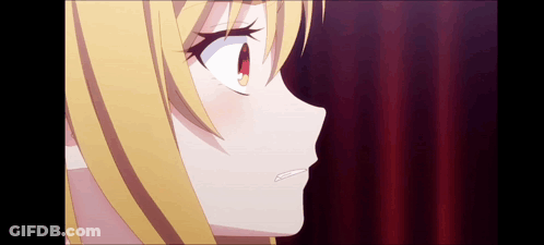Girl With Red Eyes Close Up GIF
