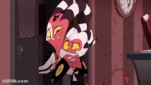 Girl With Red Eyes Holding Pencil Love Brotherhood Studios GIF